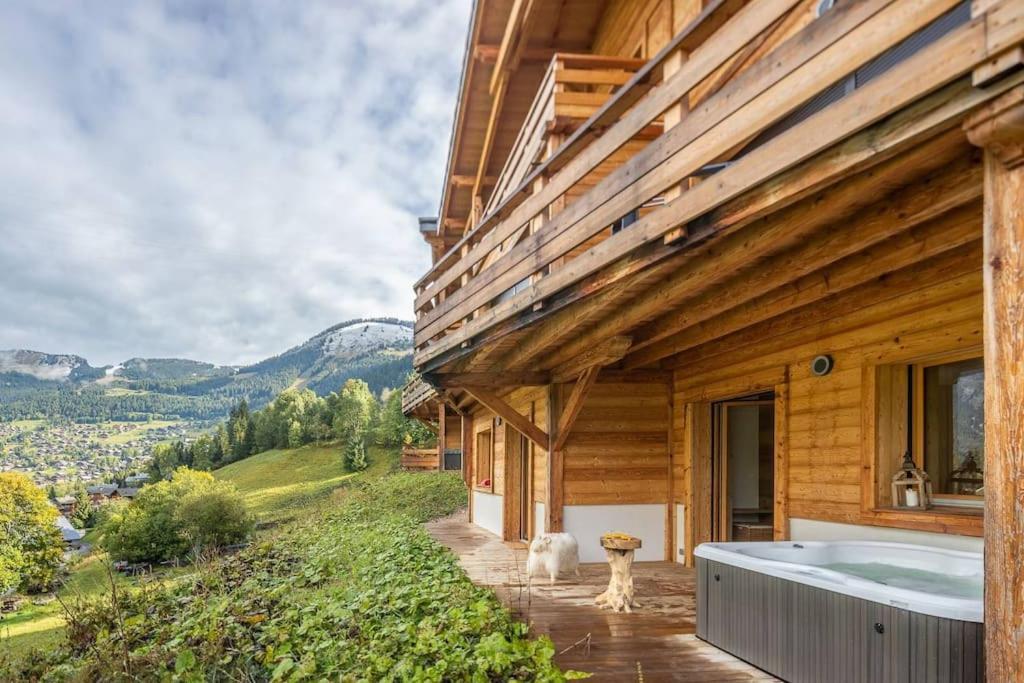 Chalet 1100 - Bo Immobilier Chatel - A Mi-Chemin Du Centre Et Du Linga - Jacuzzi Sauna Et Cheminee Dış mekan fotoğraf