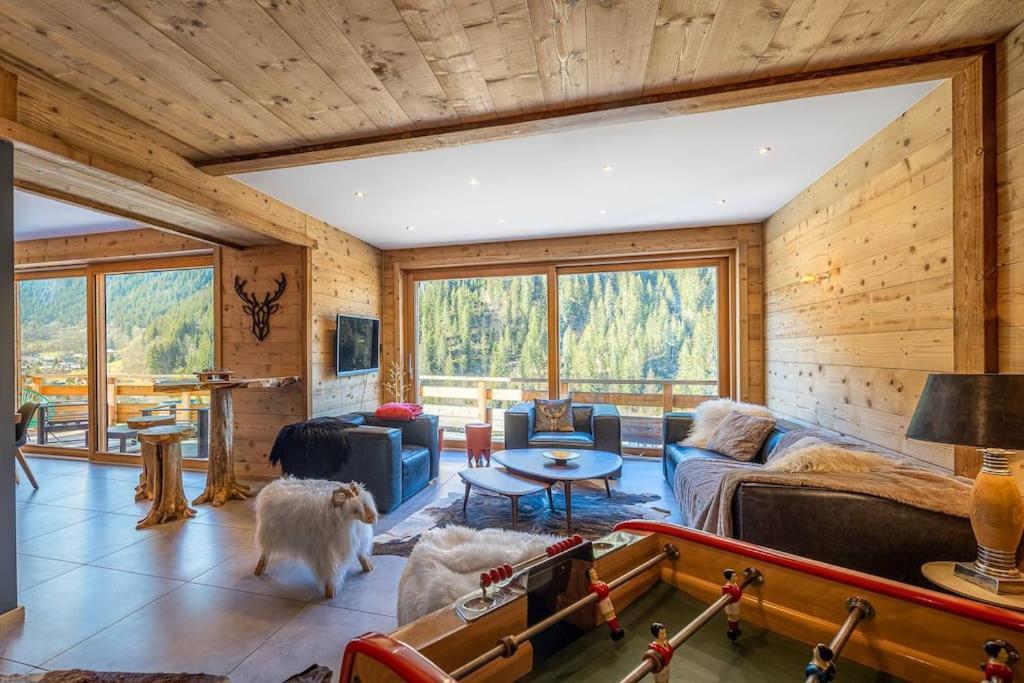 Chalet 1100 - Bo Immobilier Chatel - A Mi-Chemin Du Centre Et Du Linga - Jacuzzi Sauna Et Cheminee Dış mekan fotoğraf