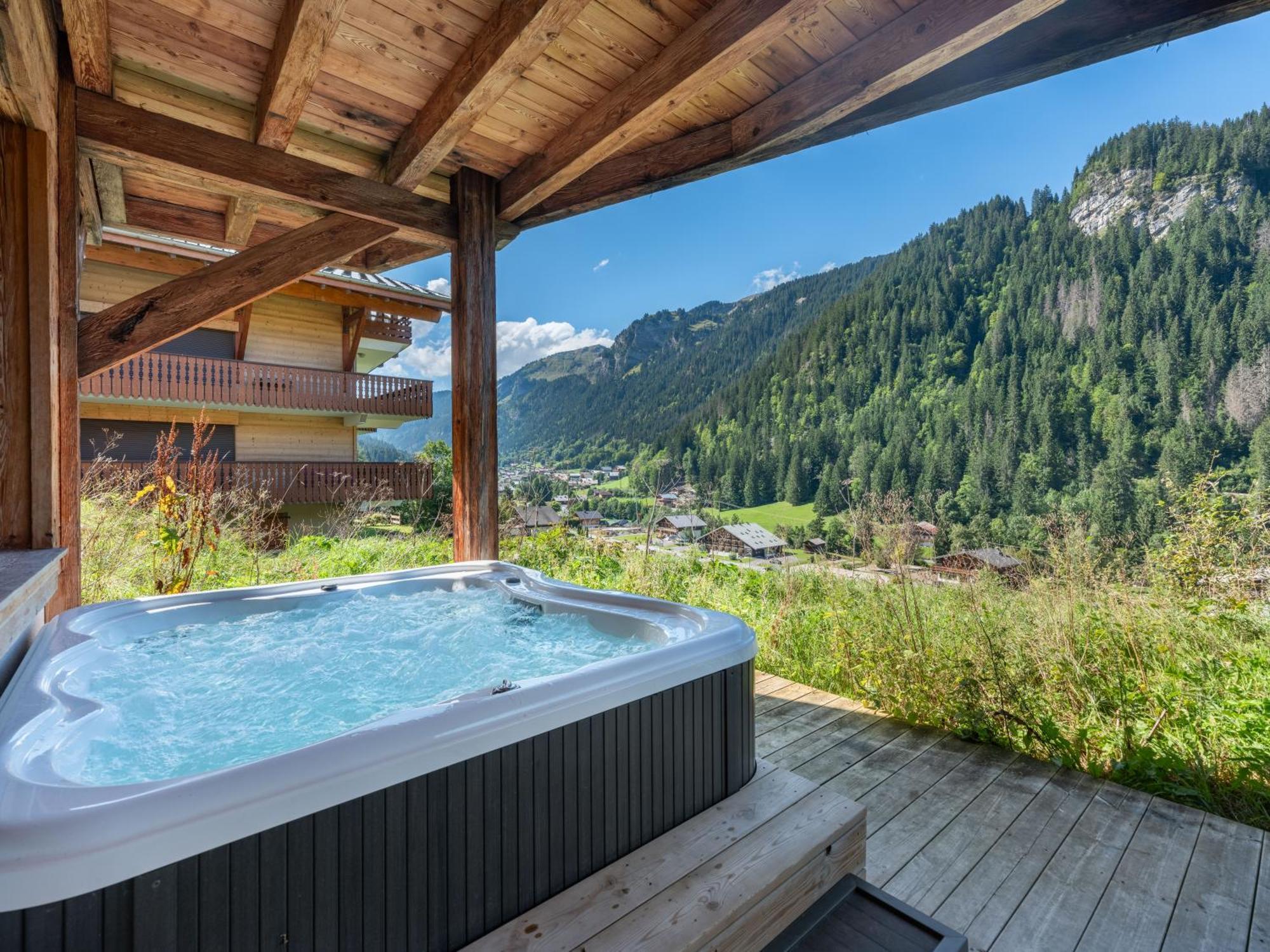Chalet 1100 - Bo Immobilier Chatel - A Mi-Chemin Du Centre Et Du Linga - Jacuzzi Sauna Et Cheminee Dış mekan fotoğraf